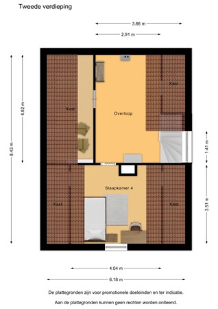 Floorplan - Blockmekerstraat 14, 4921 SR Made